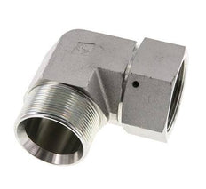 G 2'' M/F Zinc plated Steel 90 deg Elbow Fitting 75 Bar - Hydraulic
