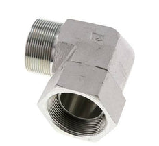 G 2'' M/F Zinc plated Steel 90 deg Elbow Fitting 75 Bar - Hydraulic