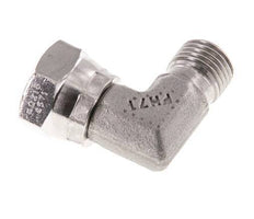 G 1/4'' M/F Stainless steel 90 deg Elbow Fitting 350 Bar - Hydraulic