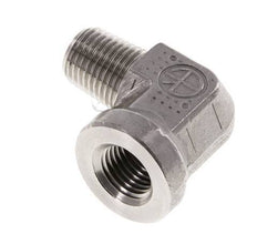 1/4'' NPT x 1/4'' NPT M/F Stainless steel 90 deg Elbow Fitting 275 Bar - Hydraulic