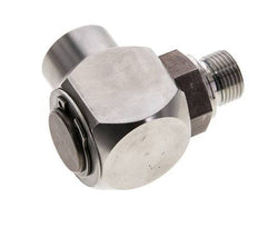 G 3/8'' M/F Stainless steel 90 deg Elbow Swivel Joint High-pressure 400 Bar - Hydraulic