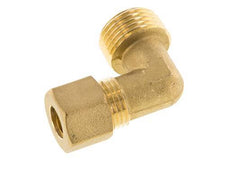 R 1/2'' Male x 10mm Brass 90 deg Elbow Compression Fitting 95 Bar DIN EN 1254-2