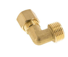 R 1/2'' Male x 10mm Brass 90 deg Elbow Compression Fitting 95 Bar DIN EN 1254-2