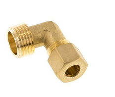 R 1/2'' Male x 10mm Brass 90 deg Elbow Compression Fitting 95 Bar DIN EN 1254-2