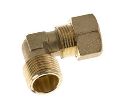 R 1/2'' Male x 14mm Brass 90 deg Elbow Compression Fitting 89 Bar DIN EN 1254-2