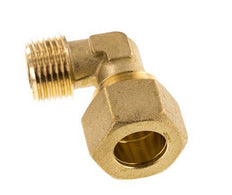 R 1/2'' Male x 16mm Brass 90 deg Elbow Compression Fitting 76 Bar DIN EN 1254-2