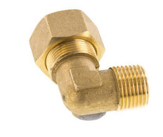 R 1/2'' Male x 18mm Brass 90 deg Elbow Compression Fitting 67 Bar DIN EN 1254-2