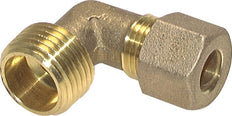 R 1/8'' Male x 6mm Brass 90 deg Elbow Compression Fitting 150 Bar DIN EN 1254-2 [2 Pieces]