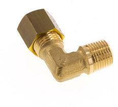 R 1/8'' Male x 5mm Brass 90 deg Elbow Compression Fitting 150 Bar DIN EN 1254-2