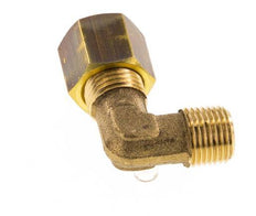 R 1/8'' Male x 6mm Brass 90 deg Elbow Compression Fitting 150 Bar DIN EN 1254-2 [2 Pieces]