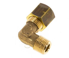 R 1/8'' Male x 6mm Brass 90 deg Elbow Compression Fitting 150 Bar DIN EN 1254-2 [2 Pieces]