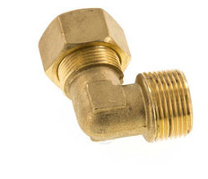 R 3/4'' Male x 18mm Brass 90 deg Elbow Compression Fitting 67 Bar DIN EN 1254-2