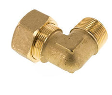 R 3/4'' Male x 22mm Brass 90 deg Elbow Compression Fitting 54 Bar DIN EN 1254-2