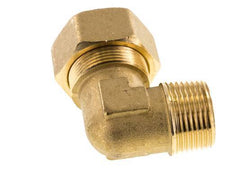 R 3/4'' Male x 22mm Brass 90 deg Elbow Compression Fitting 54 Bar DIN EN 1254-2