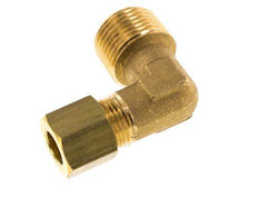 R 3/8'' Male x 8mm Brass 90 deg Elbow Compression Fitting 135 Bar DIN EN 1254-2
