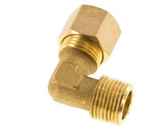 R 3/8'' Male x 10mm Brass 90 deg Elbow Compression Fitting 95 Bar DIN EN 1254-2