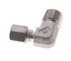 1/2'' NPT Male x 6S Stainless steel 90 deg Elbow Compression Fitting 630 Bar DIN 2353