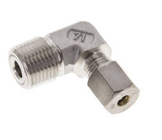 1/2'' NPT Male x 6S Stainless steel 90 deg Elbow Compression Fitting 630 Bar DIN 2353