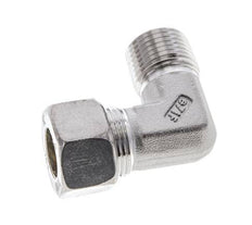 1/2'' NPT Male x 15L Stainless steel 90 deg Elbow Compression Fitting 315 Bar DIN 2353