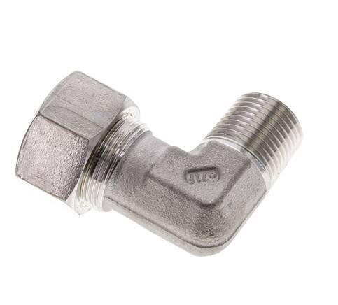 1/2'' NPT Male x 18L Stainless steel 90 deg Elbow Compression Fitting 315 Bar DIN 2353