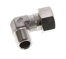 1/2'' NPT Male x 18L Stainless steel 90 deg Elbow Compression Fitting 315 Bar DIN 2353