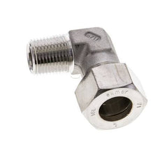 1/2'' NPT Male x 18L Stainless steel 90 deg Elbow Compression Fitting 315 Bar DIN 2353