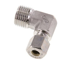 R 1/2'' Male x 8L Stainless steel 90 deg Elbow Compression Fitting 315 Bar DIN 2353