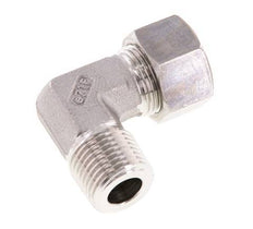 R 1/2'' Male x 15L Stainless steel 90 deg Elbow Compression Fitting 315 Bar DIN 2353