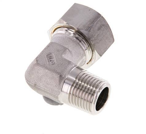 R 1/2'' Male x 18L Stainless steel 90 deg Elbow Compression Fitting 315 Bar DIN 2353