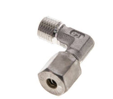 1/4'' NPT Male x 6S Stainless steel 90 deg Elbow Compression Fitting 630 Bar DIN 2353