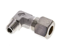 1/4'' NPT Male x 12S Stainless steel 90 deg Elbow Compression Fitting 630 Bar DIN 2353