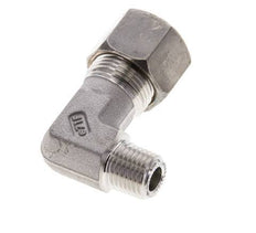1/4'' NPT Male x 12S Stainless steel 90 deg Elbow Compression Fitting 630 Bar DIN 2353