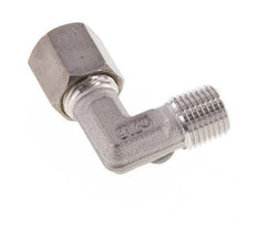 R 1/4'' Male x 6S Stainless steel 90 deg Elbow Compression Fitting 630 Bar DIN 2353