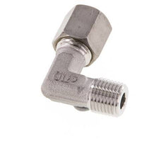 R 1/4'' Male x 6S Stainless steel 90 deg Elbow Compression Fitting 630 Bar DIN 2353