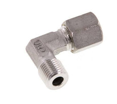 R 1/4'' Male x 6S Stainless steel 90 deg Elbow Compression Fitting 630 Bar DIN 2353