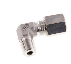 R 1/8'' Male x 6L Stainless steel 90 deg Elbow Compression Fitting 315 Bar DIN 2353