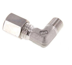 R 1/8'' Male x 6L Stainless steel 90 deg Elbow Compression Fitting 315 Bar DIN 2353