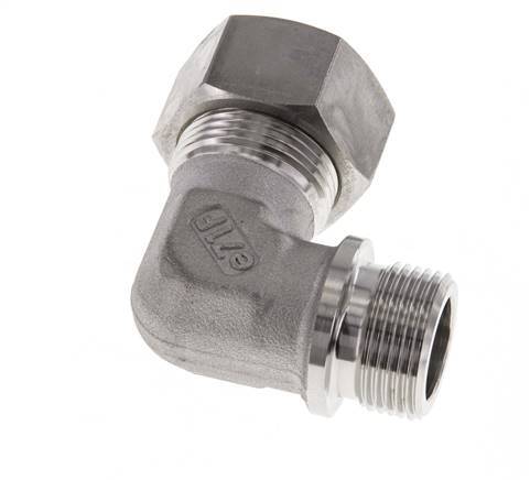 G 3/4'' Male x 22L Stainless steel 90 deg Elbow Compression Fitting 160 Bar DIN 2353
