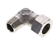 3/4'' NPT Male x 22L Stainless steel 90 deg Elbow Compression Fitting 160 Bar DIN 2353