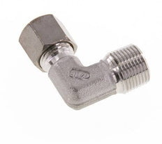R 3/8'' Male x 8L Stainless steel 90 deg Elbow Compression Fitting 315 Bar DIN 2353