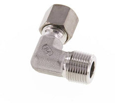 R 3/8'' Male x 8L Stainless steel 90 deg Elbow Compression Fitting 315 Bar DIN 2353