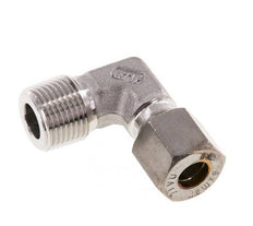 R 3/8'' Male x 8L Stainless steel 90 deg Elbow Compression Fitting 315 Bar DIN 2353