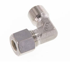 R 3/8'' Male x 10L Stainless steel 90 deg Elbow Compression Fitting 315 Bar DIN 2353