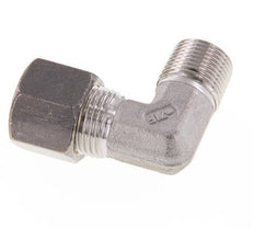 R 3/8'' Male x 10S Stainless steel 90 deg Elbow Compression Fitting 630 Bar DIN 2353