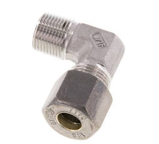 R 3/8'' Male x 10S Stainless steel 90 deg Elbow Compression Fitting 630 Bar DIN 2353