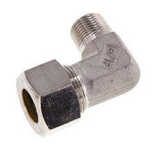 R 3/8'' Male x 15L Stainless steel 90 deg Elbow Compression Fitting 315 Bar DIN 2353