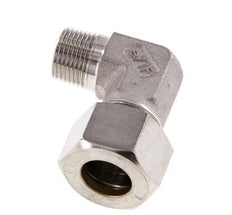 R 3/8'' Male x 15L Stainless steel 90 deg Elbow Compression Fitting 315 Bar DIN 2353
