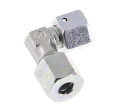 M16x1.5 x 8S Zinc plated Steel Adjustable 90 deg Elbow Fitting with Sealing cone and O-ring 630 Bar DIN 2353