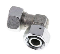 M26x1.5 x 18L Zinc plated Steel Adjustable 90 deg Elbow Fitting with Sealing cone and O-ring 315 Bar DIN 2353
