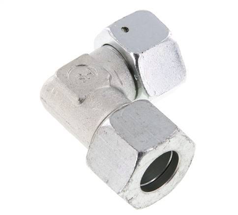 M30x2 x 20S Zinc plated Steel Adjustable 90 deg Elbow Fitting with Sealing cone and O-ring 400 Bar DIN 2353